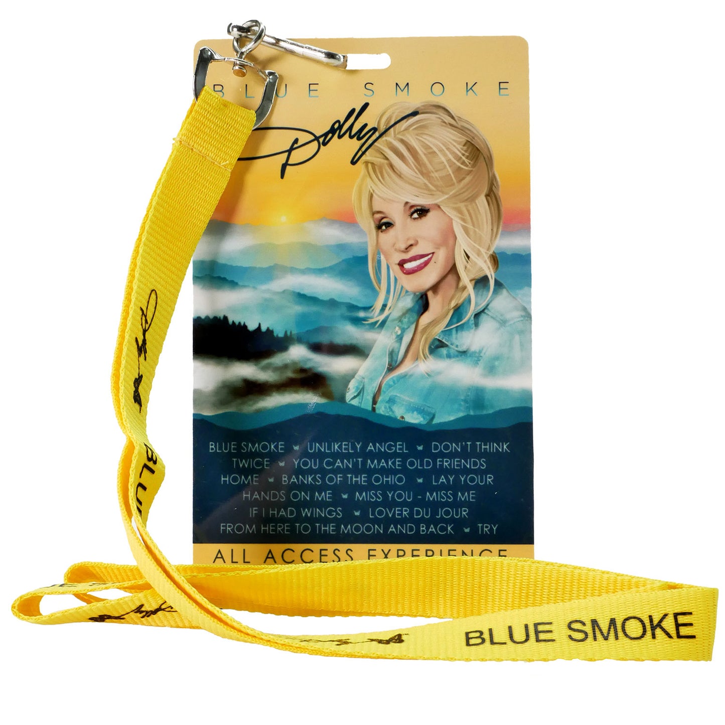 Dolly Parton Blue Smoke All Access Experience Lanyard Front