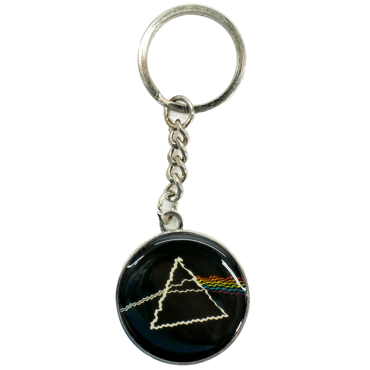 Pink Floyd Metal Dark Side of the Moon in A Gift Box Metal Key Chain Front