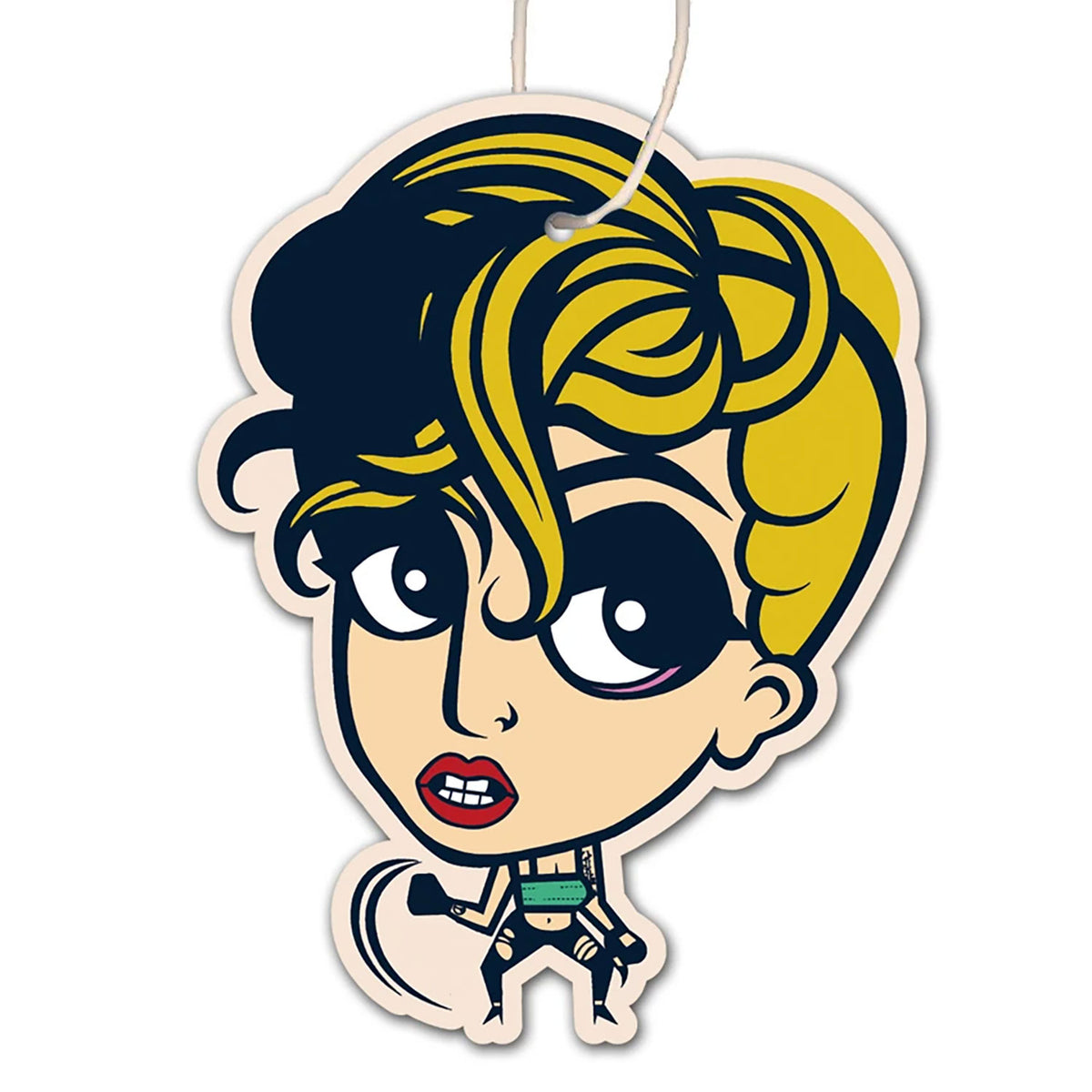 Cartoon Lady Gaga Air Freshener Front