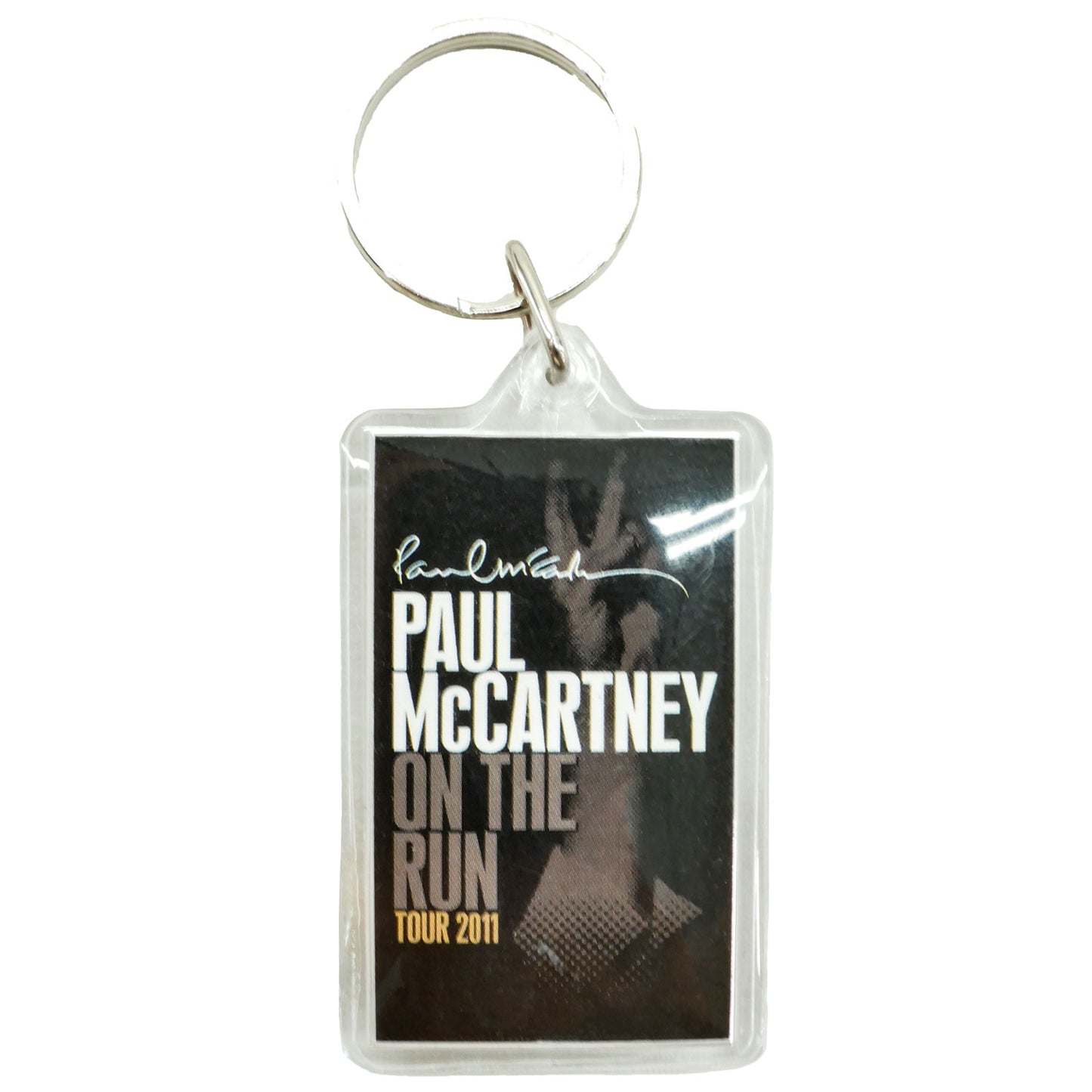 Paul Mccartney On The Run Tour 2011 Plastic Key Chain Back