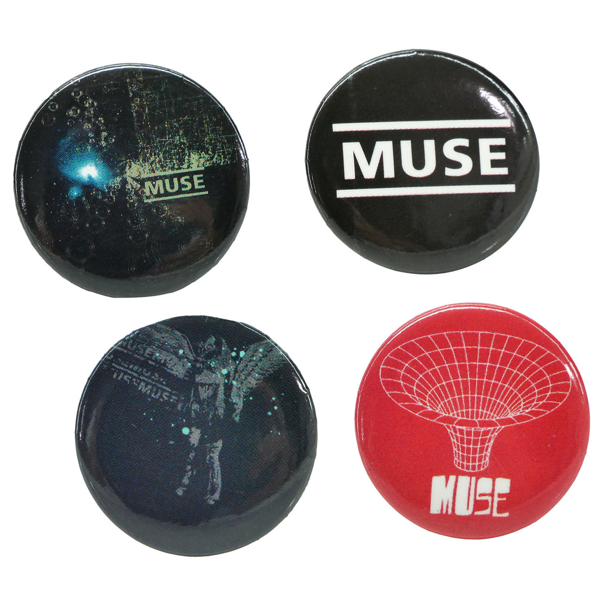 Muse 4pc Classics Button Pack Collector Items Front