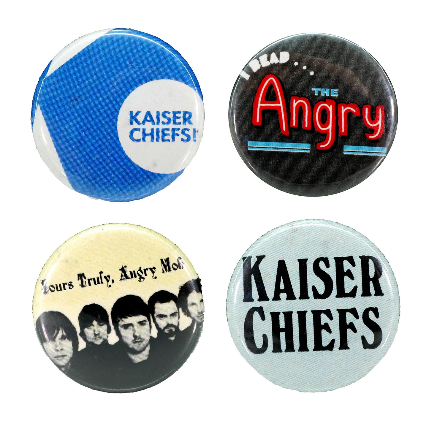 Kaiser Chiefs 4 Piece Button Pack Collector Items Front