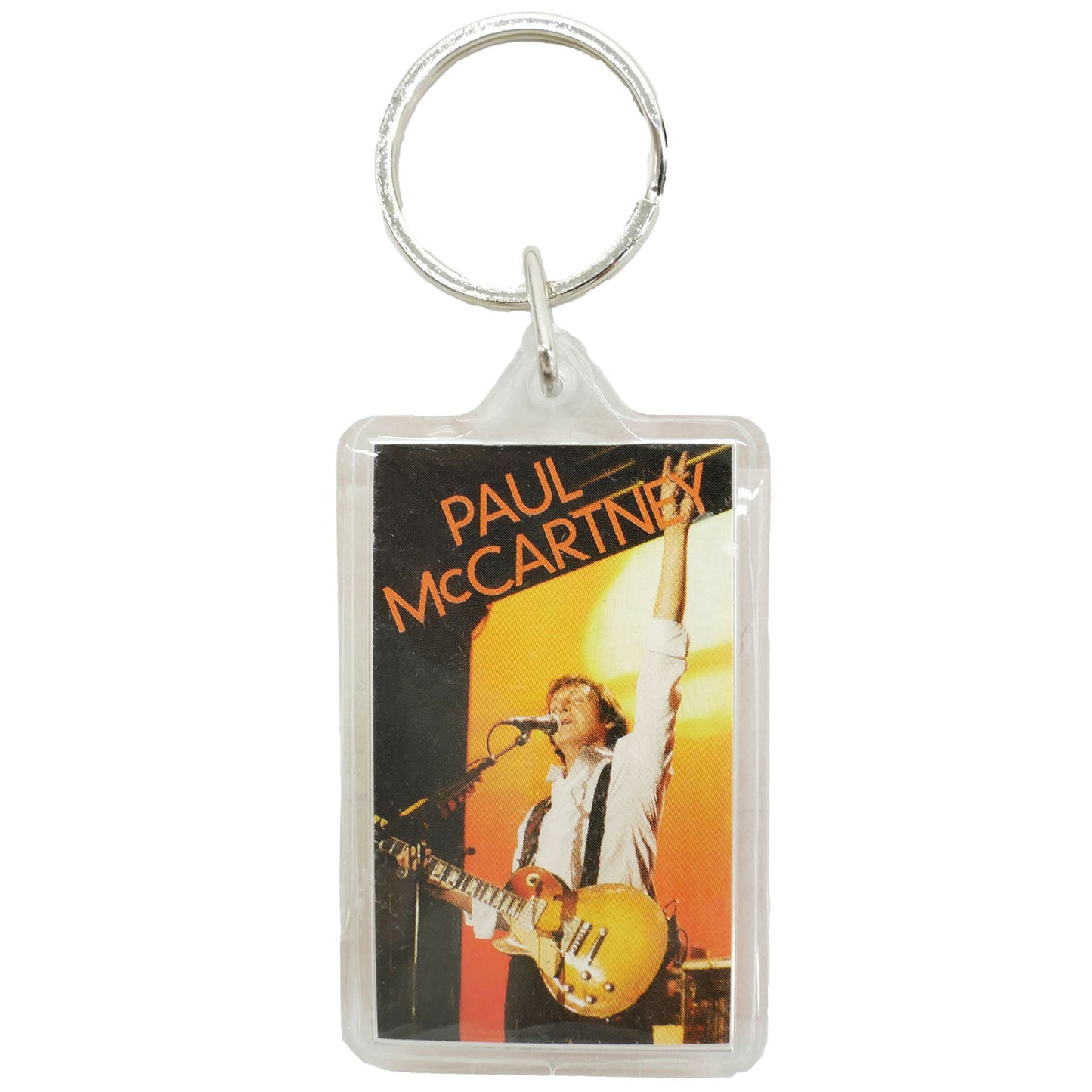 Paul Mccartney In Concert Plastic Key Chain Back