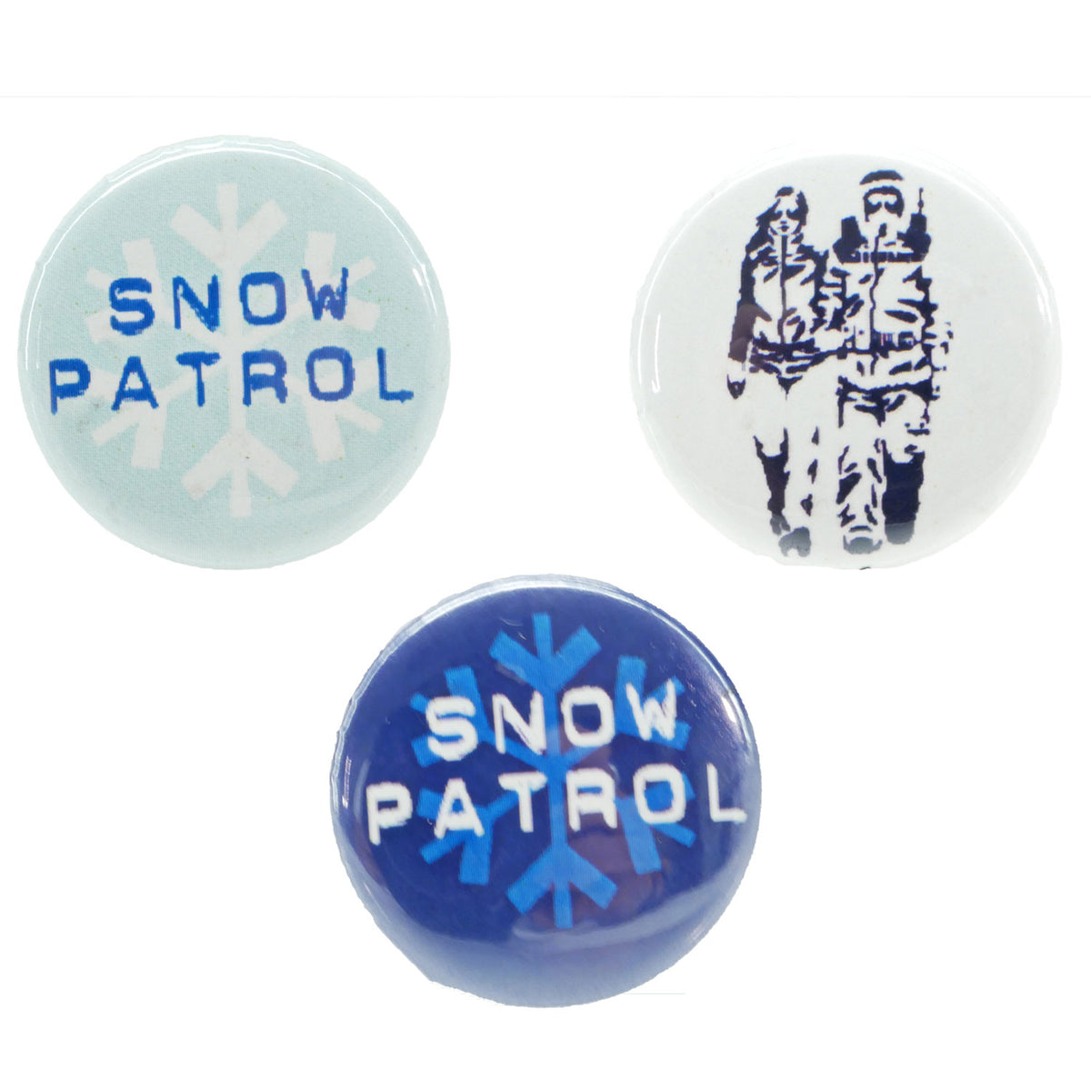 Snow Patrol 3 Piece Button Pack Collector Items Front