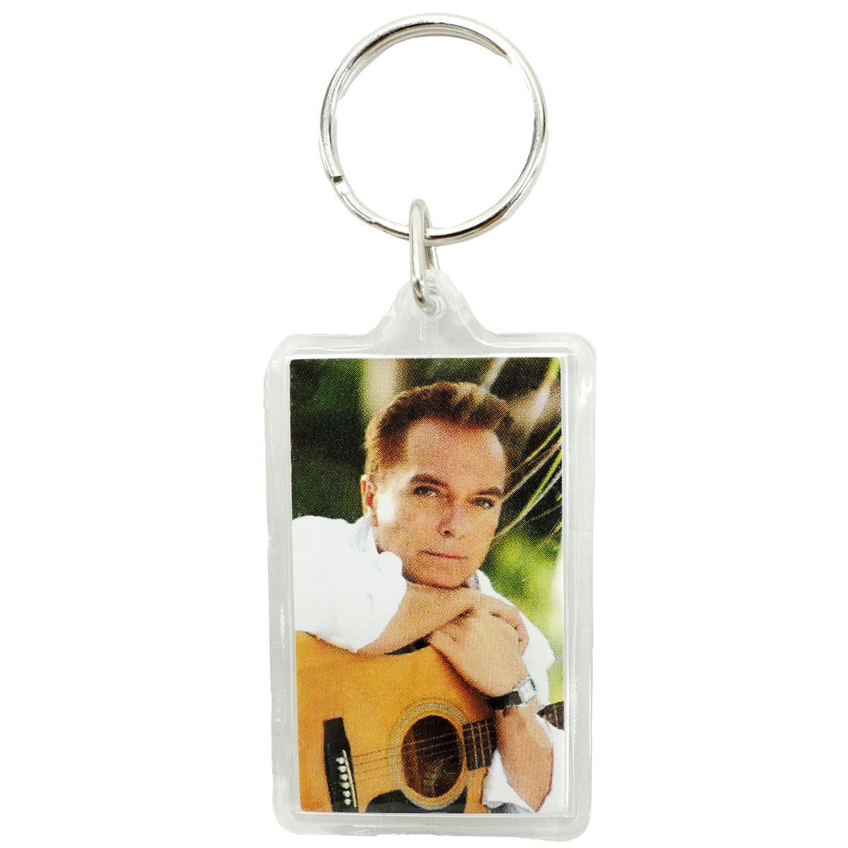 David Cassidy Logo & Photo Plastic Key Chain Back