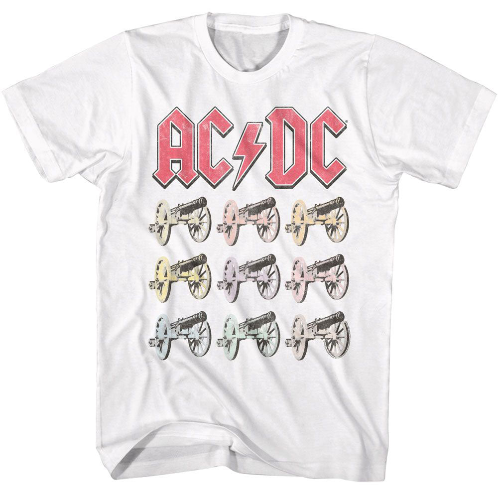 AC/DC Multi Color Cannons T-shirt Front