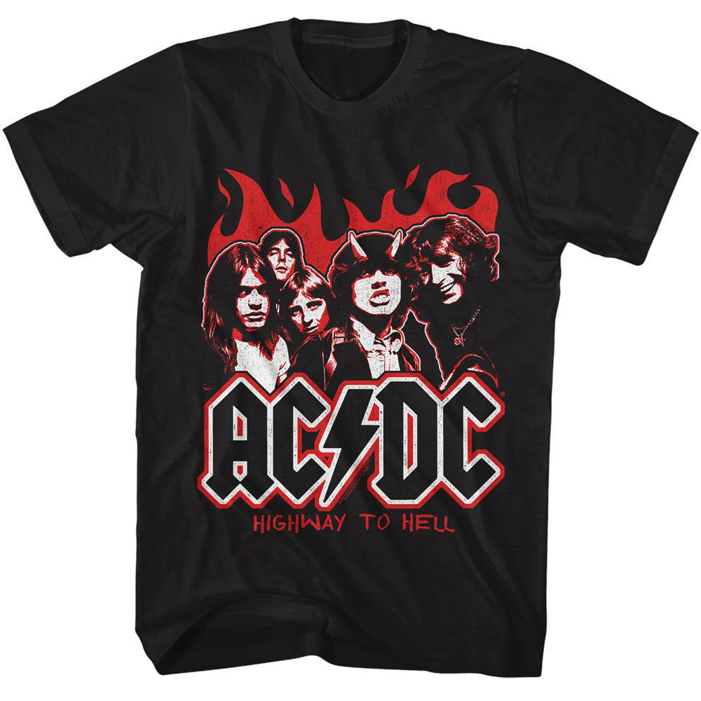 AC/DC Hth 2 Tone T-shirt Front