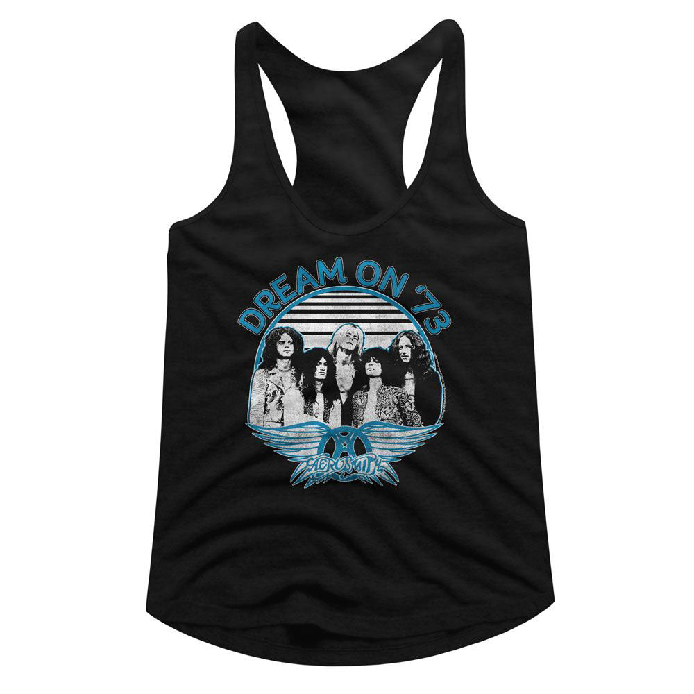Aerosmith Dream On Blue White Junior Top Front