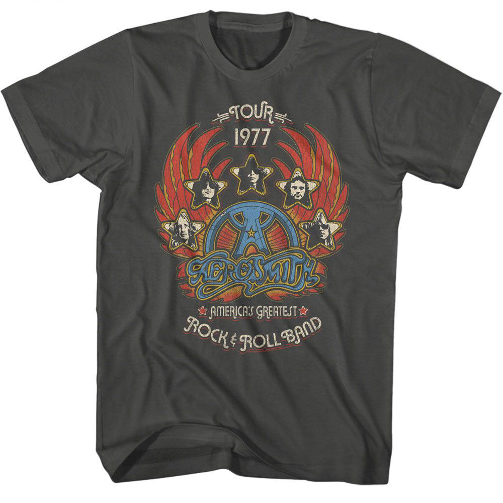 Aerosmith Greatest Rock 77 T-shirt Front