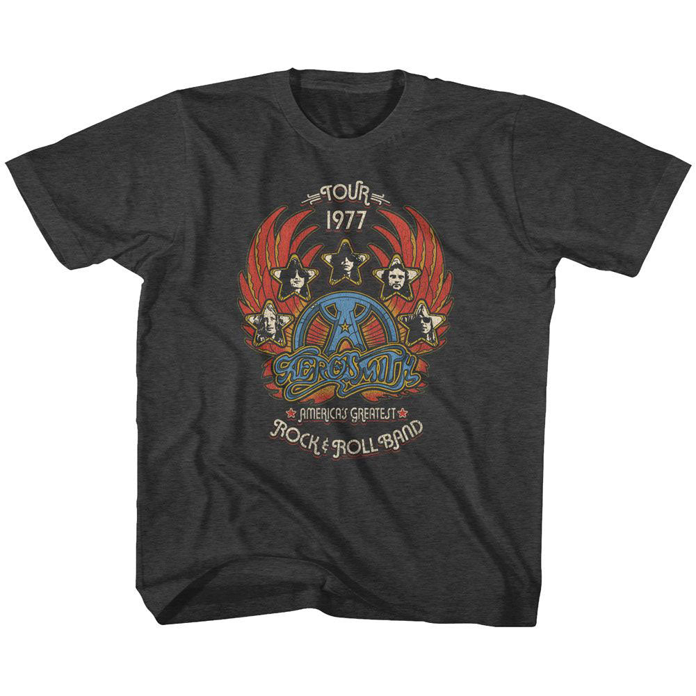 Aerosmith Greatest Rock 77 Youth T-shirt Front