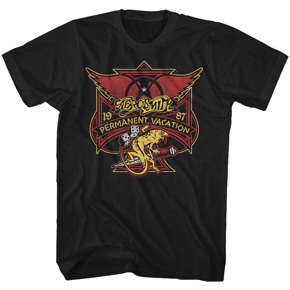 Aerosmith Perm Vacay Lizard T-shirt Front