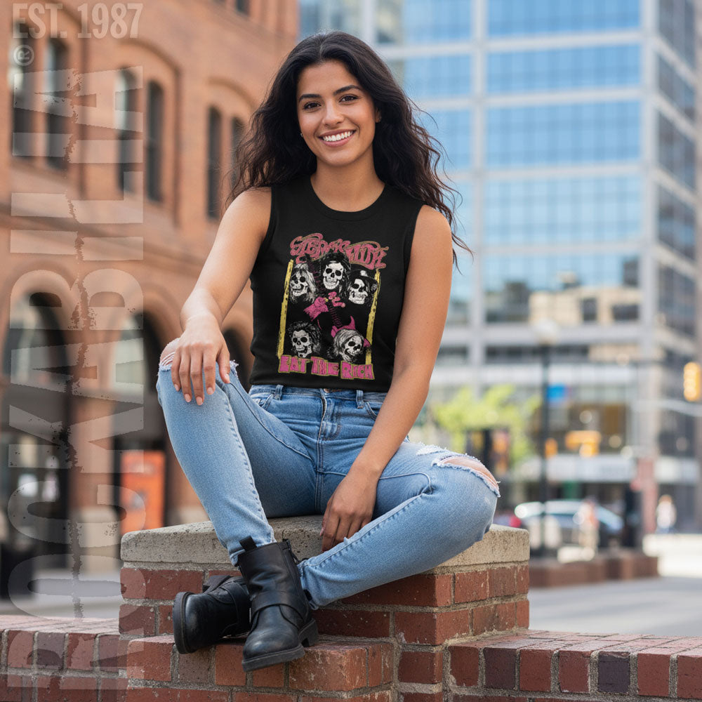 Aerosmith Skulls Recolor Womens Tank Alt 2