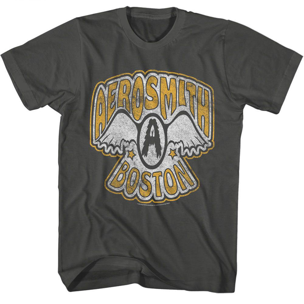 Aerosmith Vtg Logo Boston T-shirt Front