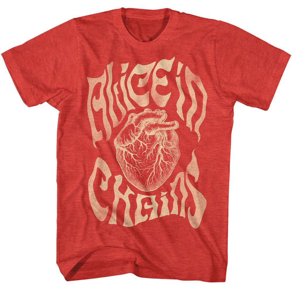 Alice In Chains Heart T-shirt Front