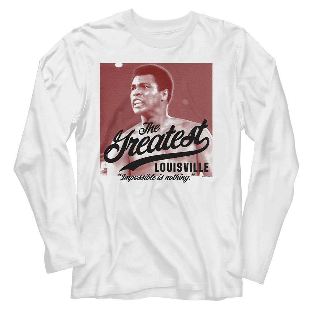 Muhammad Ali Impossible Is Nothing Long Sleeve Front