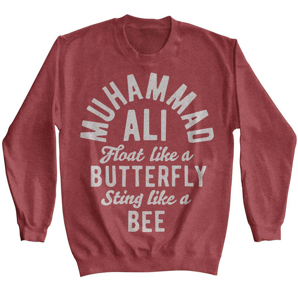 Muhammad Ali Butterfly Bee Sweatshirt Front