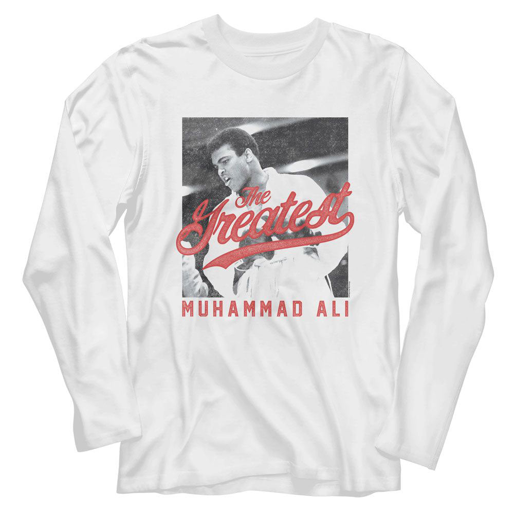 Muhammad Ali The Greatest Bw Long Sleeve Front
