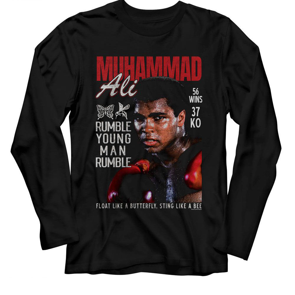 Muhammad Ali Sweat Photograph Long Sleeve Front