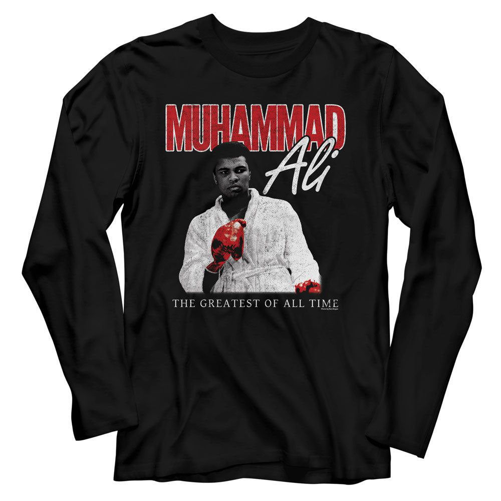 Muhammad Ali Red Glove Stare Long Sleeve Front