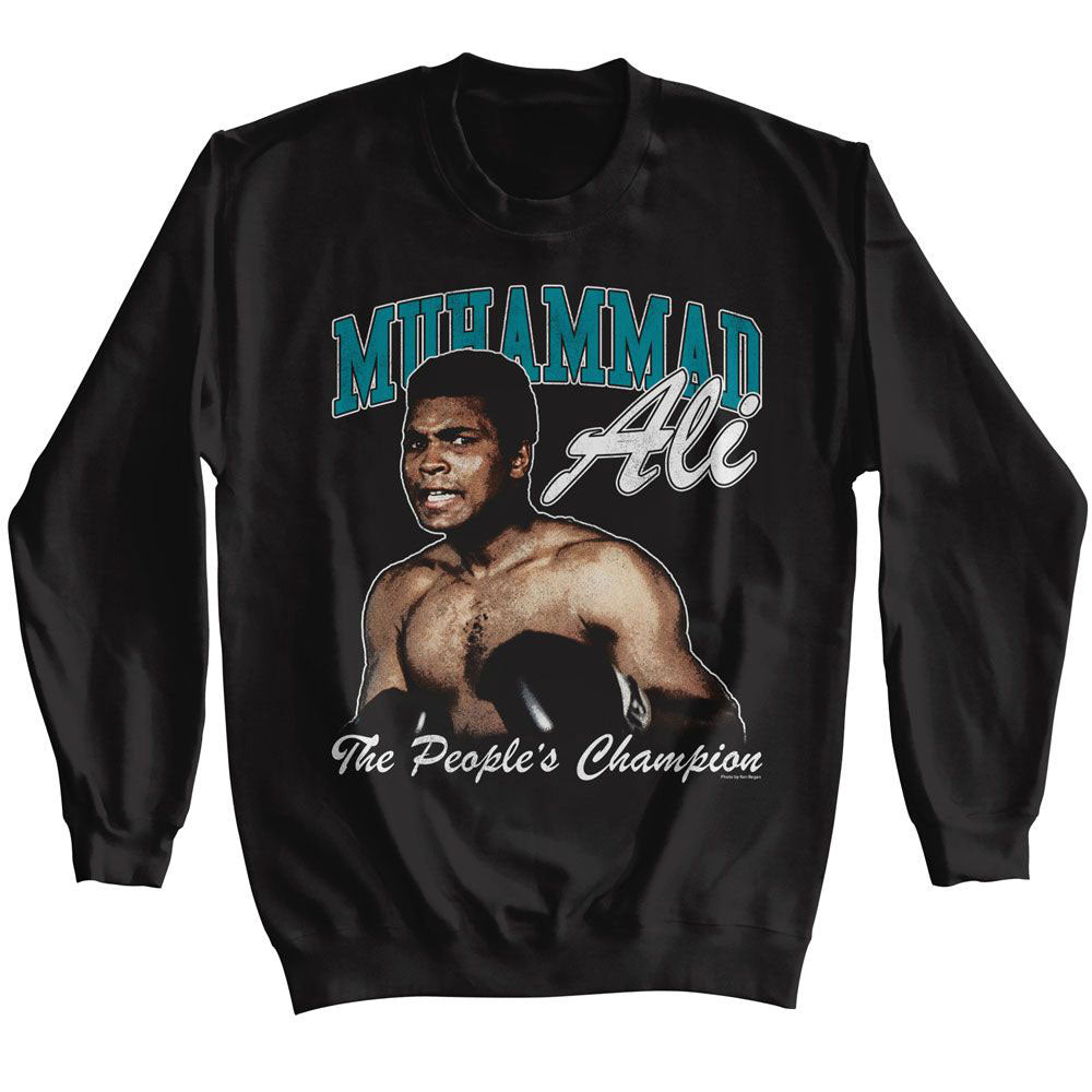 Muhammad Ali The Peoples Champ Sweatshirt Front