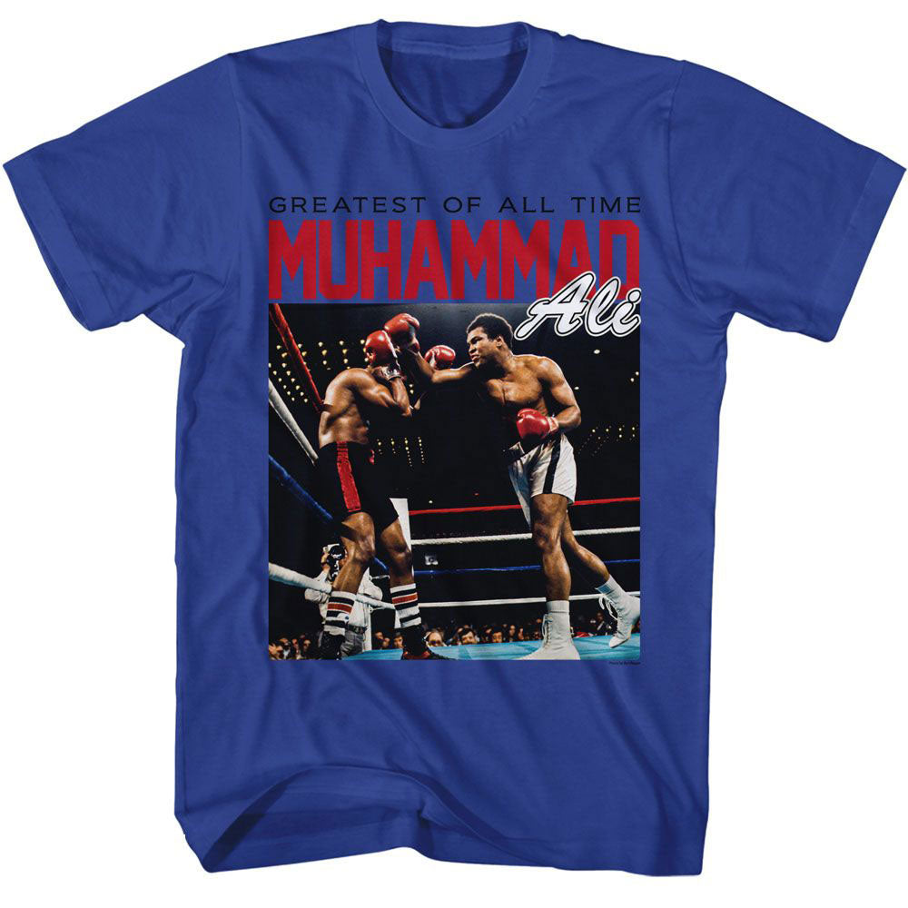Muhammad Ali Fight Ring Light T-shirt Front