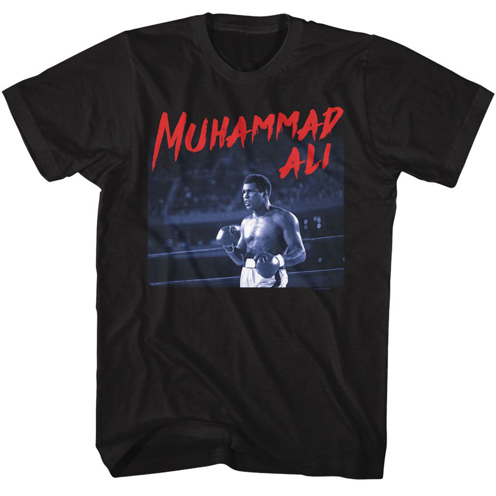 Muhammad Ali Dramatic Text T-shirt Front