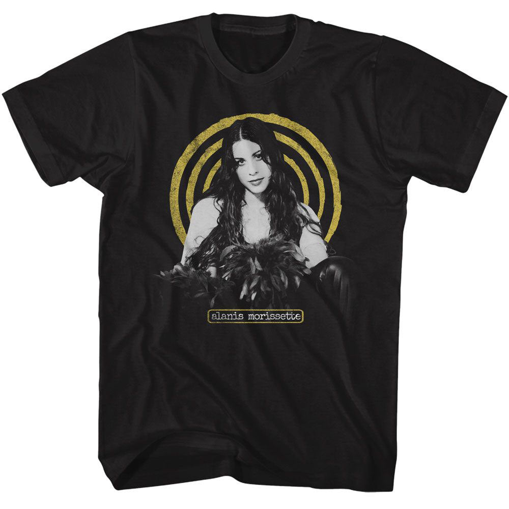 Alanis Morissette Yellow Spiral T-shirt Front