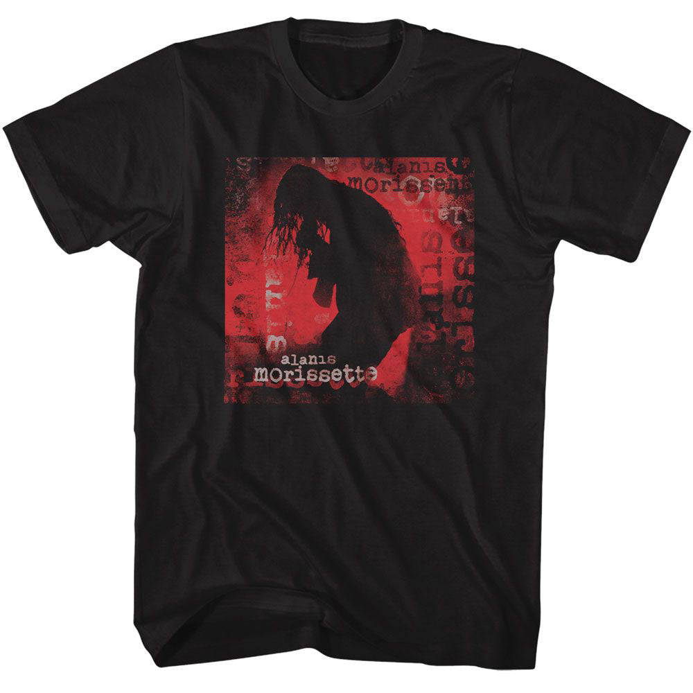 Alanis Morissette Text Overlay T-shirt Front