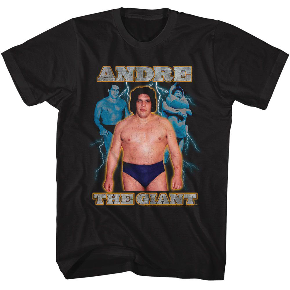 Andre The Giant Lightning T-shirt Front