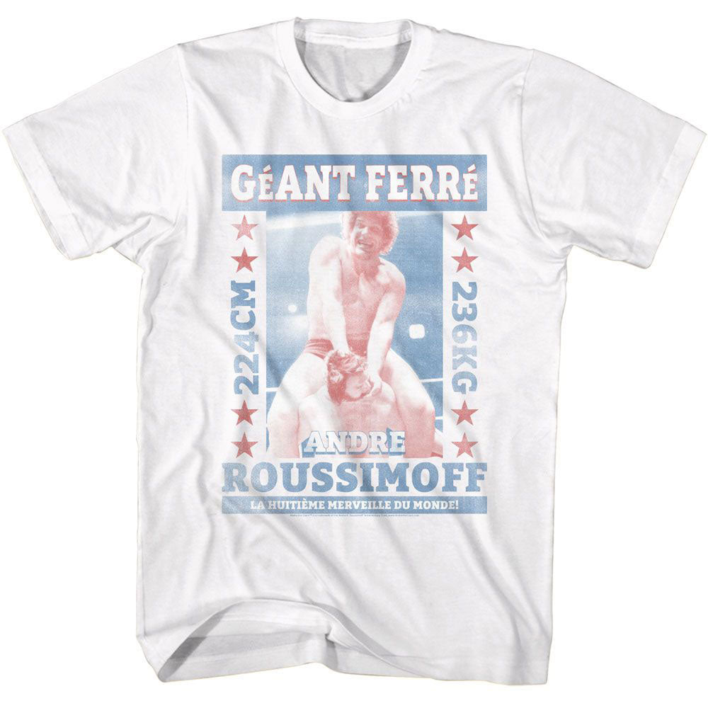 Andre The Giant Andre Geant Ferre T-shirt Front