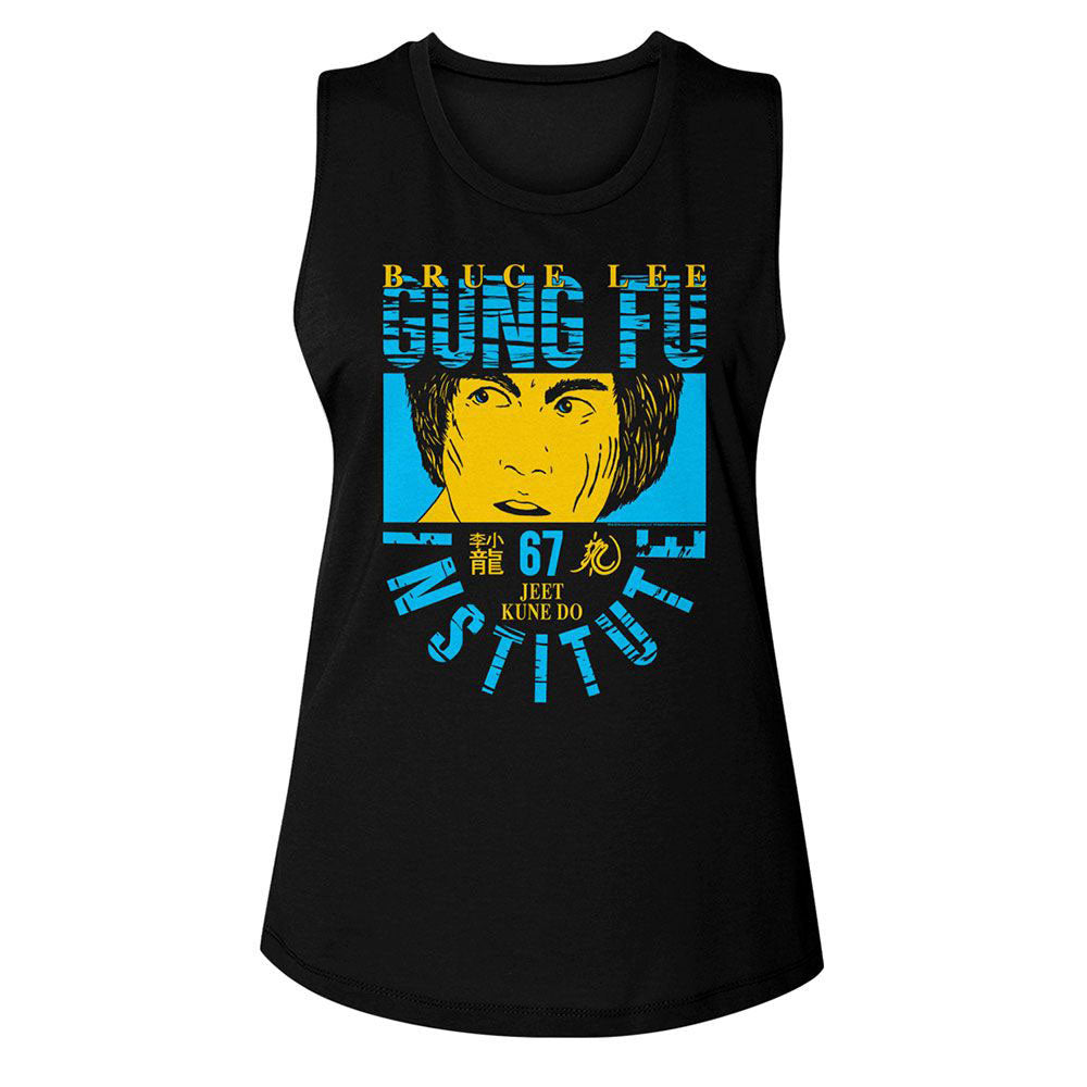 Bruce Lee Bl Gung Fu Womens Tank Front