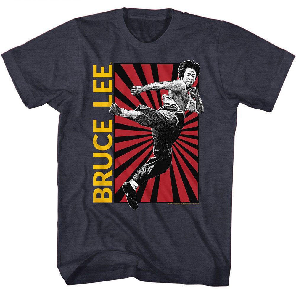 Bruce Lee Kick T-shirt Front