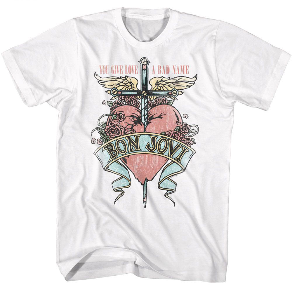 Bon Jovi Love A Bad Name T-shirt Front