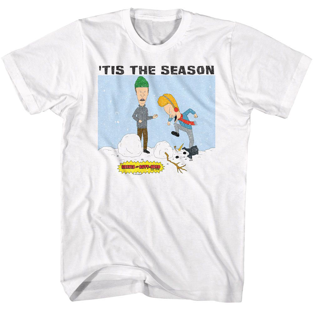 Beavis And Butthead Tis The Season T-shirt Front