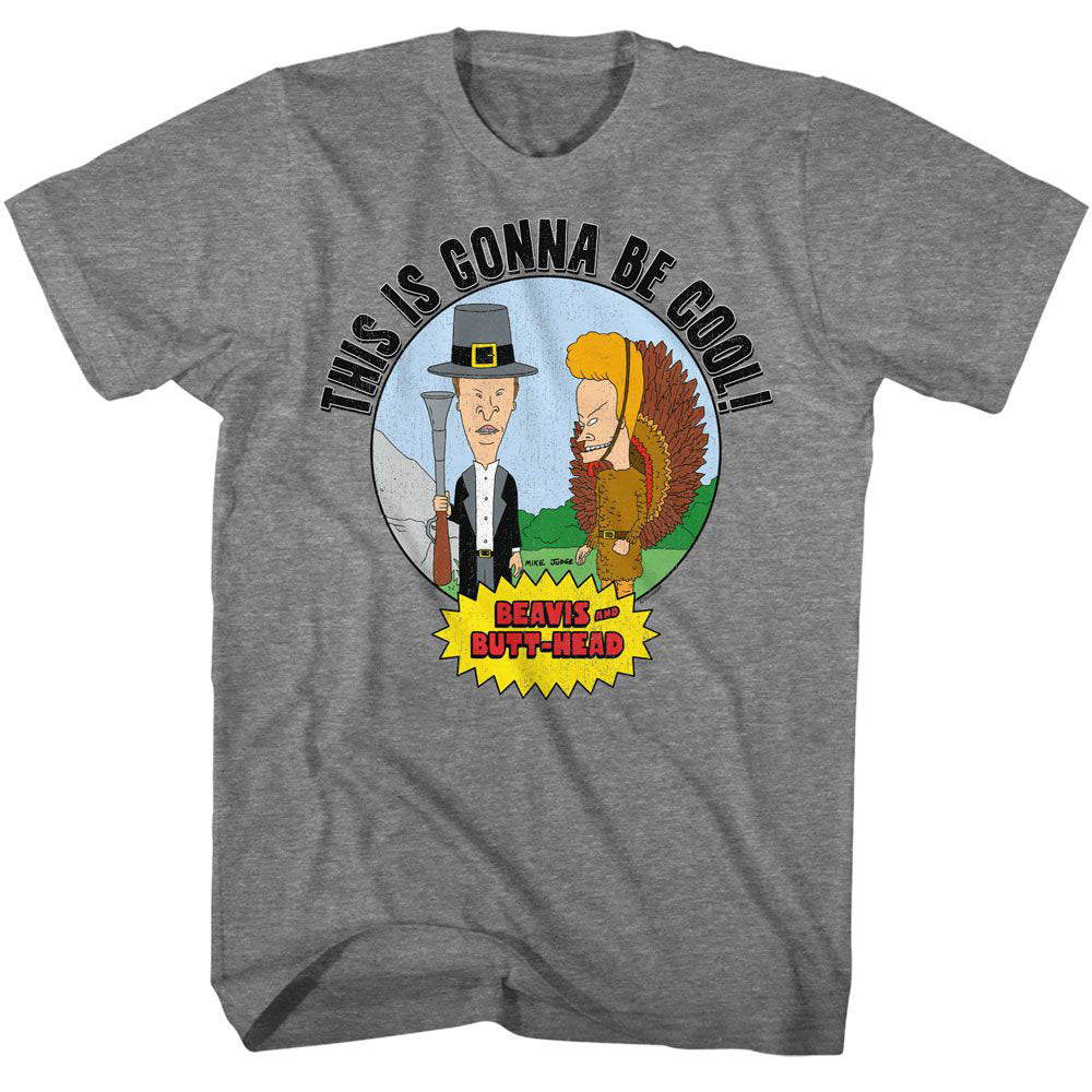 Beavis And Butthead Thanksgiving T-shirt Front