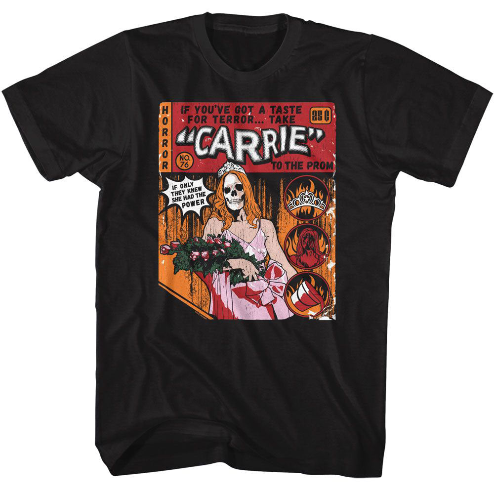 Carrie Comic T-shirt Front