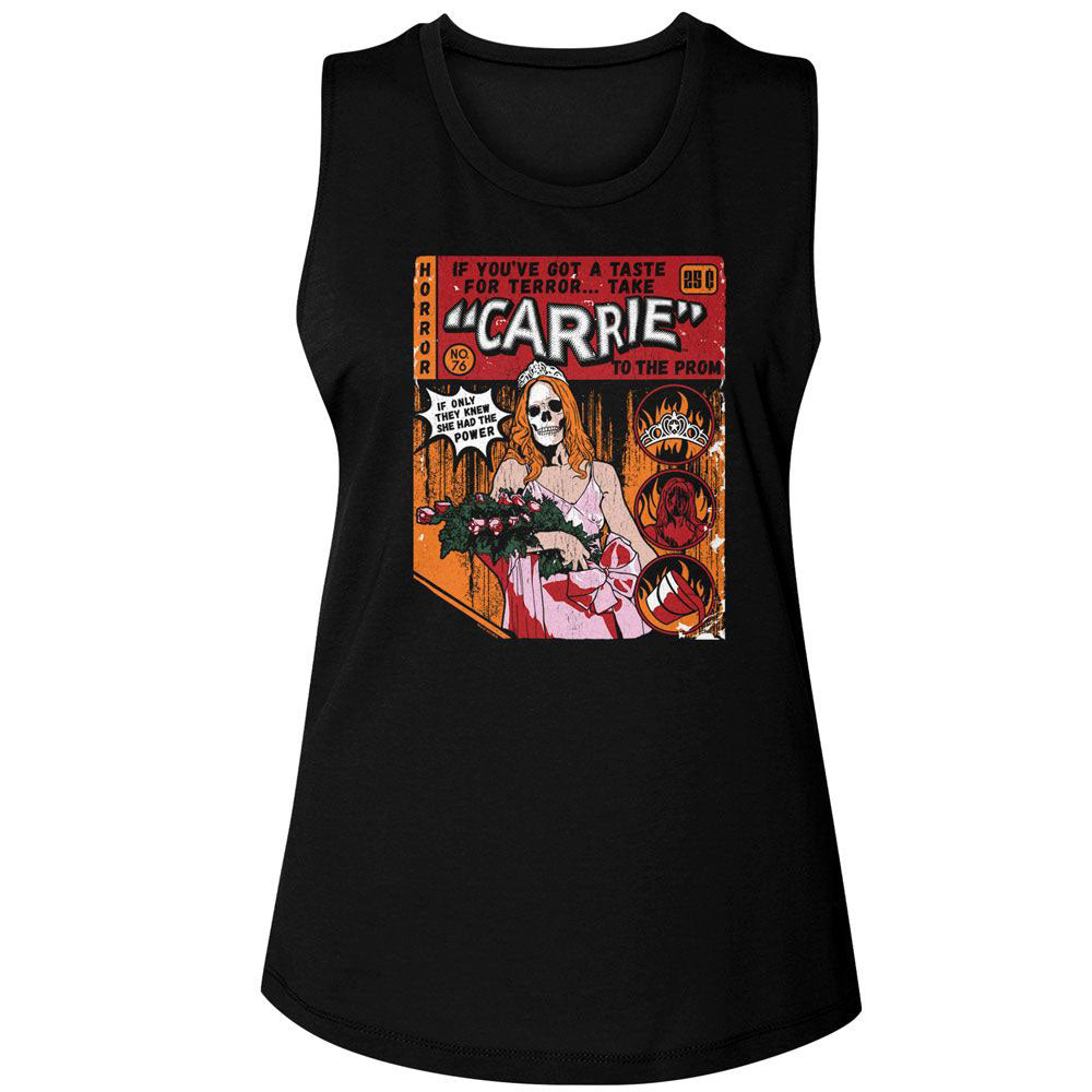 Carrie Comic Womens Tank Front