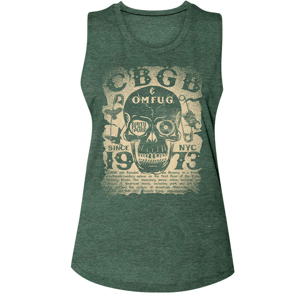 Cbgb Birthplace Of Punk Womens Tank Front