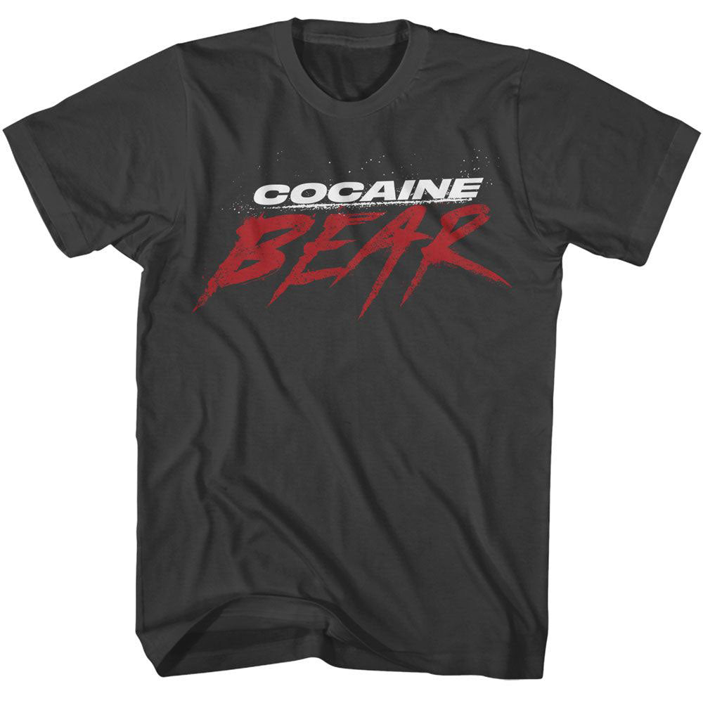 Cocaine Bear Movie Logo Dark T-shirt Front