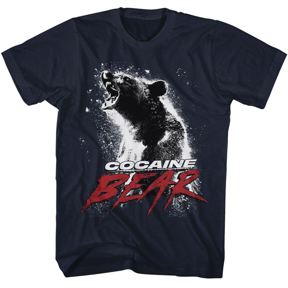 Cocaine Bear Movie Poster Light T-shirt Front