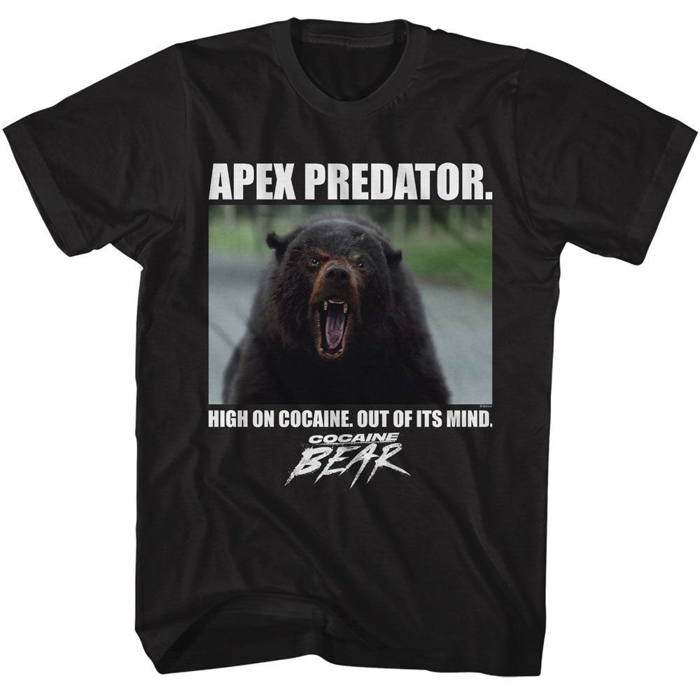 Cocaine Bear Apex Predator T-shirt Front