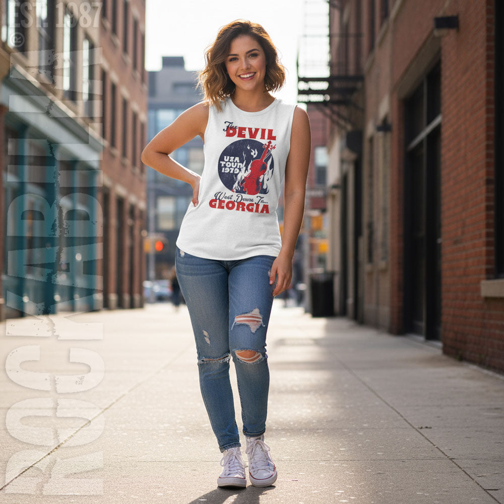 Charlie Daniels Band Cdb Devil Went Down To Georgia Womens Tank Alt 2