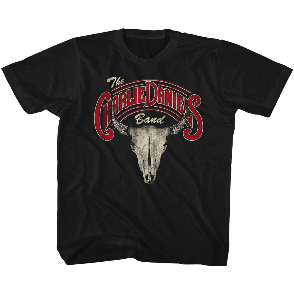 Charlie Daniels Band Cdb Skull N Logo Youth T-shirt Front
