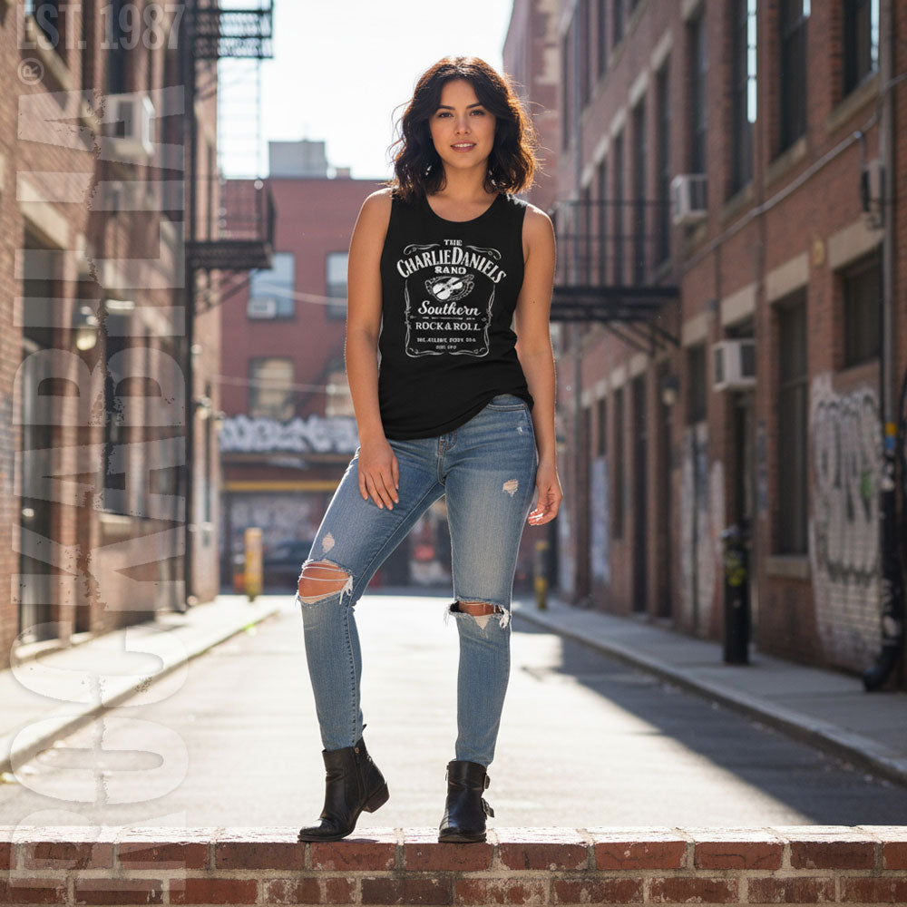 Charlie Daniels Band Cdb Label Womens Tank Alt 2