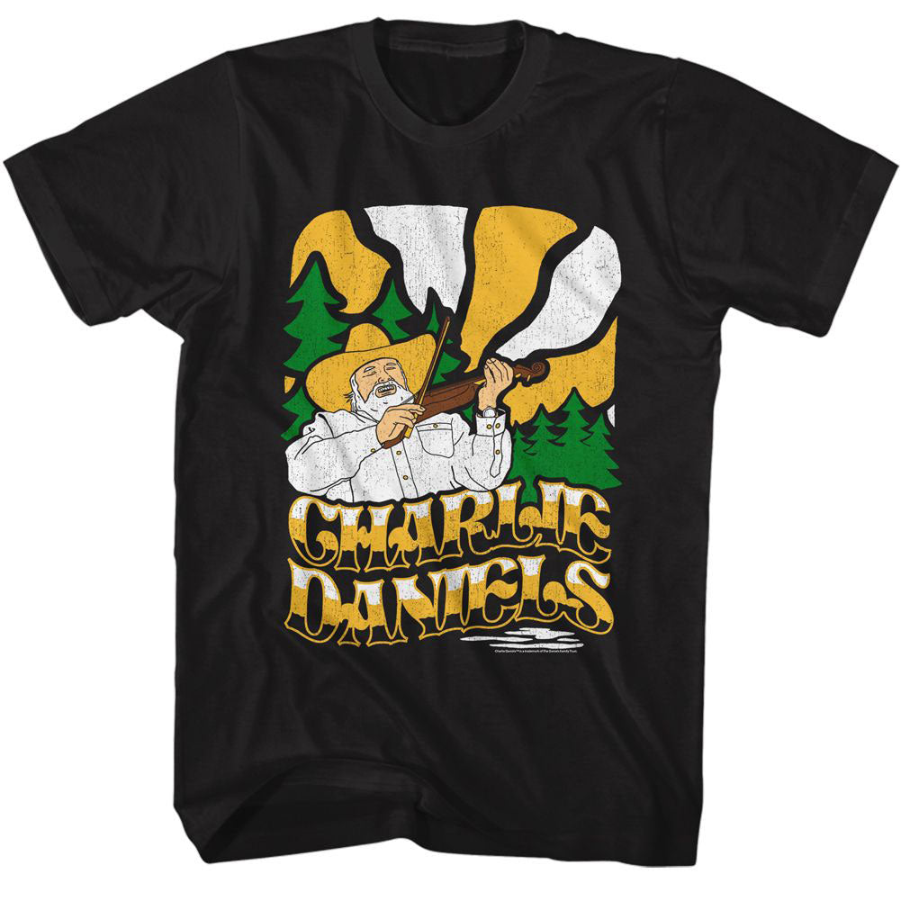 Charlie Daniels Band Cdb-drawn Charlie T-shirt Front
