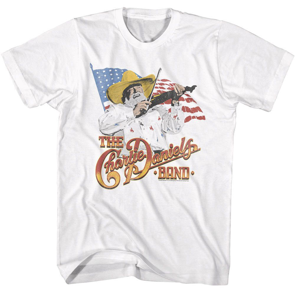 Charlie Daniels Band Cdb And The Flag T-shirt Front