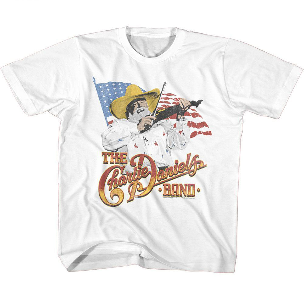Charlie Daniels Band Cdb And The Flag Youth T-shirt Front
