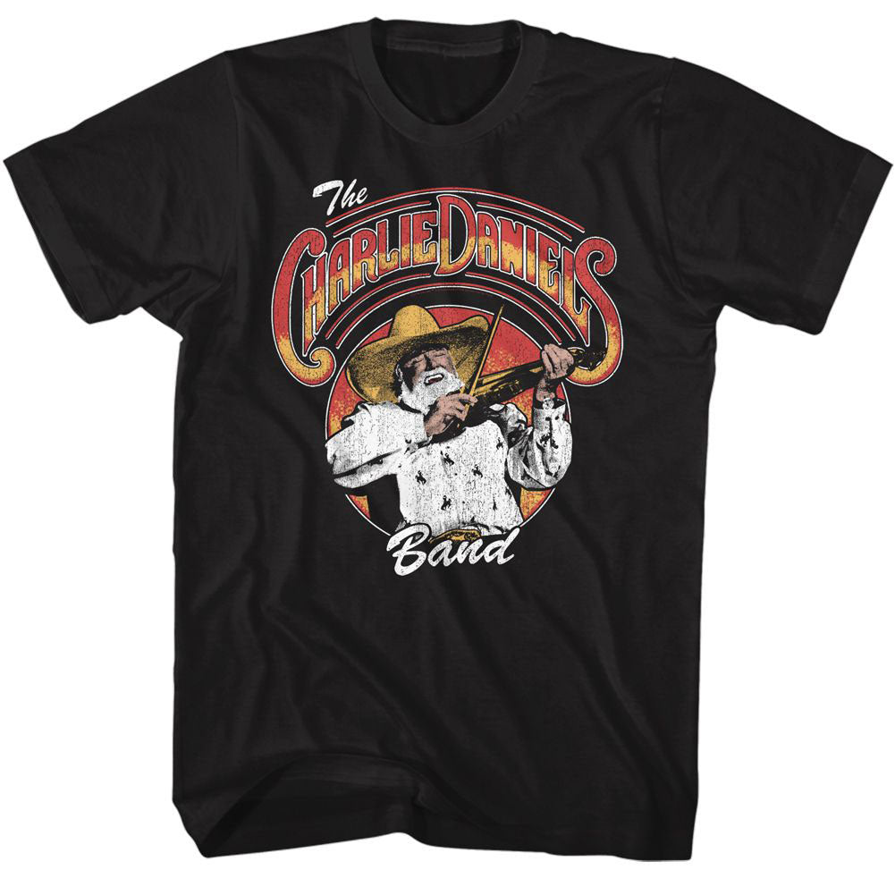 Charlie Daniels Band Cdb Logo And Fiddlin T-shirt Front