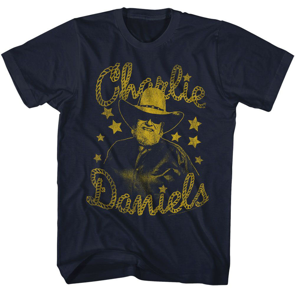 Charlie Daniels Band Cdb And Stars T-shirt Front