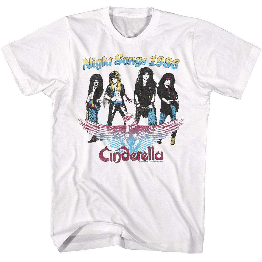 Cinderella Night Songs 1986 T-shirt Front